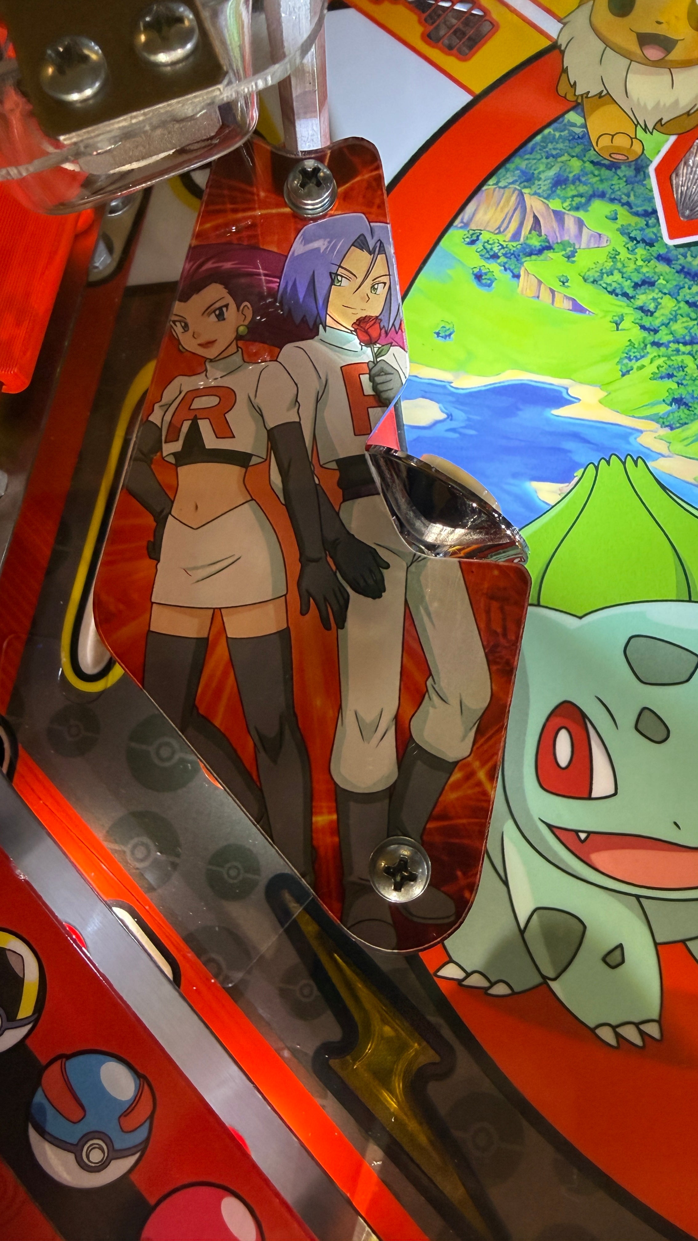 Pokémon Pinball Acrylic Upgrade Slinghshot set for Stern PRO models RED