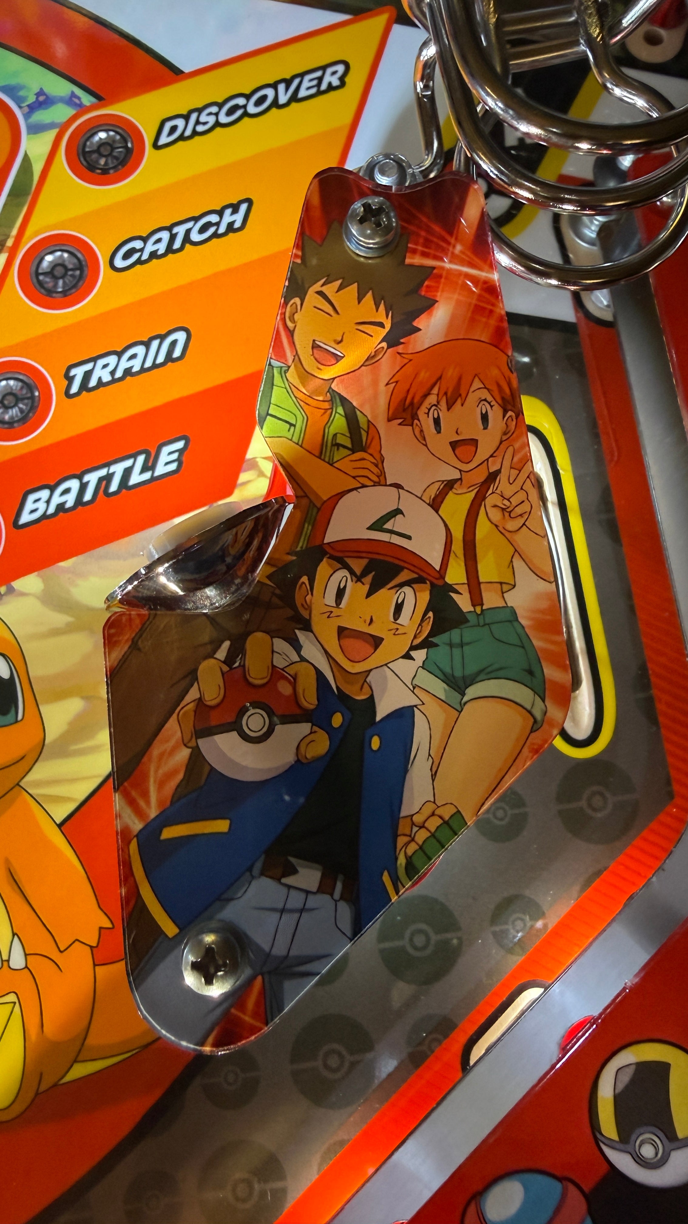 Pokémon Pinball Acrylic Upgrade Slinghshot set for Stern PRO models RED