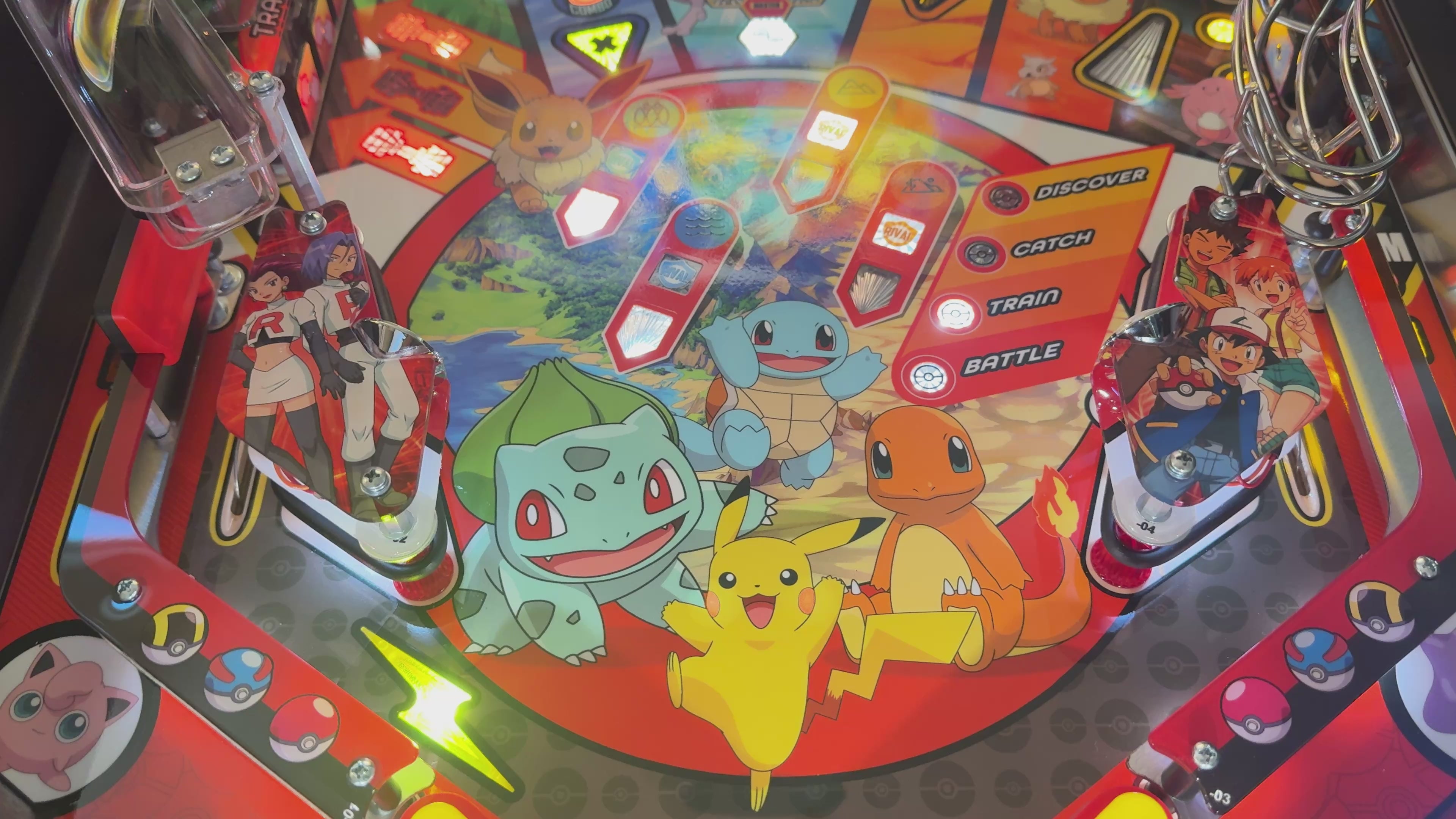 Pokémon Pinball Acrylic Upgrade Slinghshot set for Stern PRO models RED