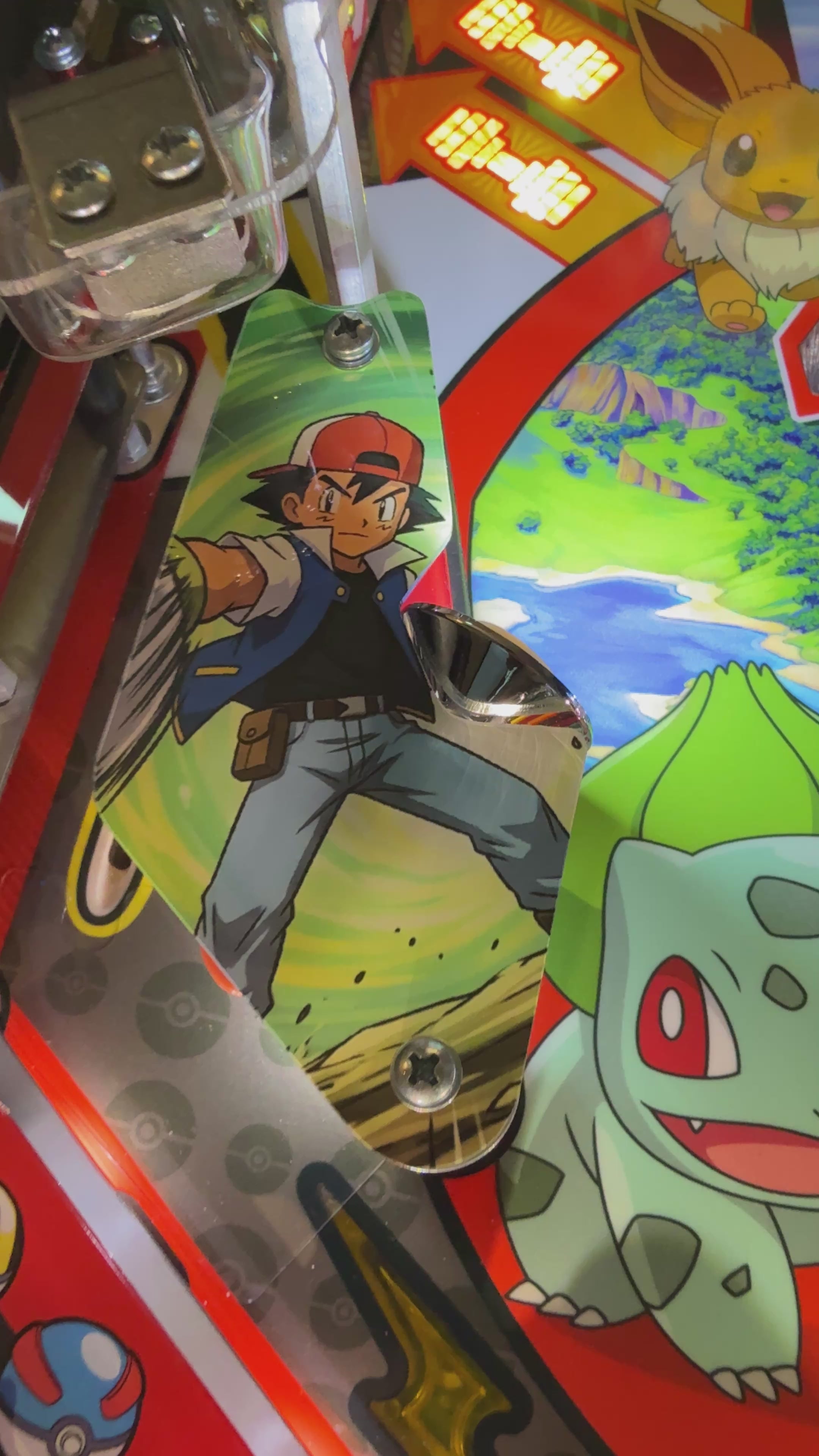 Pokémon Pinball Acrylic Upgrade Set slinghsots for Stern PRO models